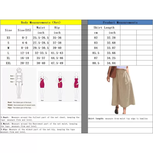 imagechouyatou Womens High Waisted Button Front Skirt ALine Pleated Cotton Midi Long Skirt with PocketsWhite