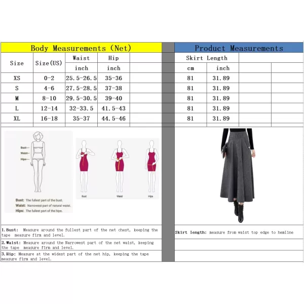 imagechouyatou Womens Elegant Houndstooth Plaid A Line Pleated Swing Midi Long Wool Skirt with PocketsCoffee