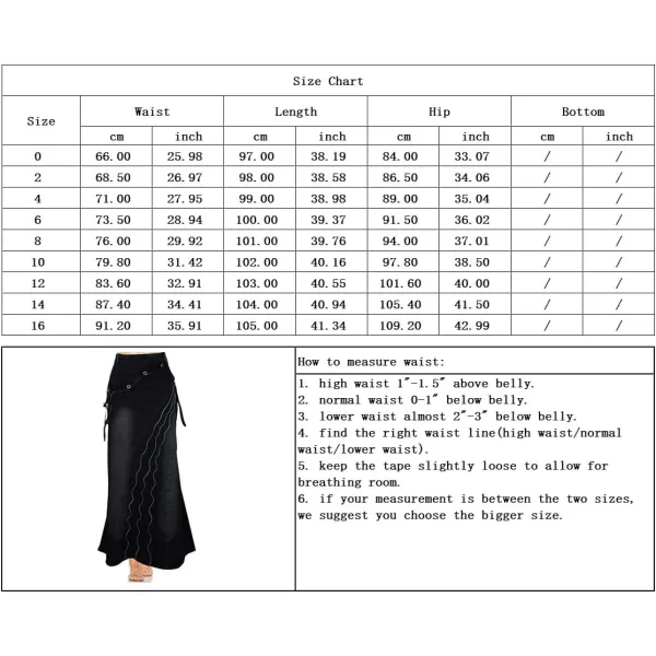imagechouyatou Womens Retro Full Length ALine Fishtail Maxi Long Denim Jean SkirtLight Blue