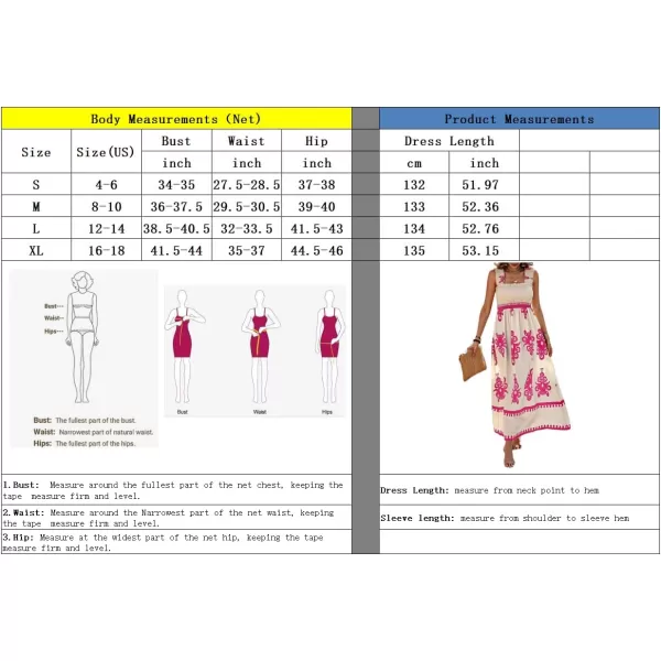 imagechouyatou Womens Retro Smocked Bohemian Maxi Dress Floral Print Spaghetti Strap Swing Beach Party DressApricot