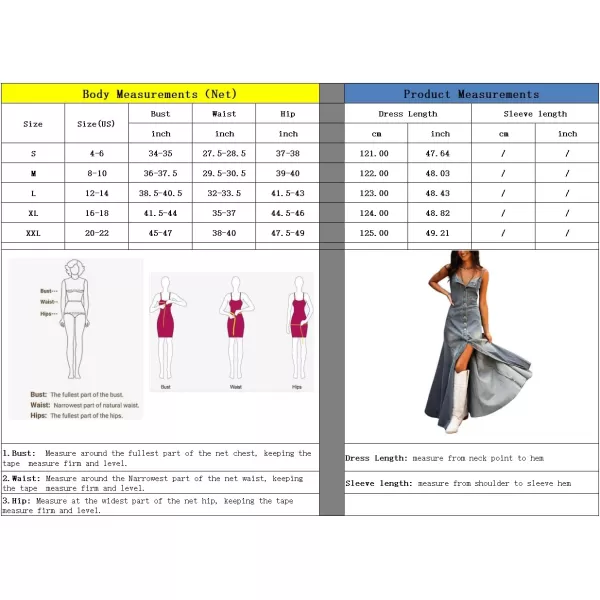 imagechouyatou Womens Spaghetti Strap Smocked Back Denim Dress Button Down ALine Swing Flowy Maxi Jean DressGrey