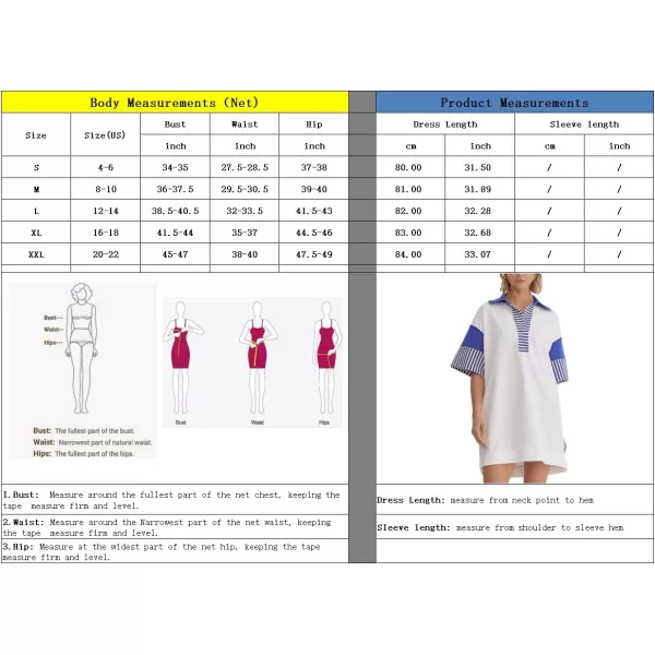 imagechouyatou Womens Summer VNeck Polo Collared Mini Dress Loose Casual Striped Splicing TShirt DressRed