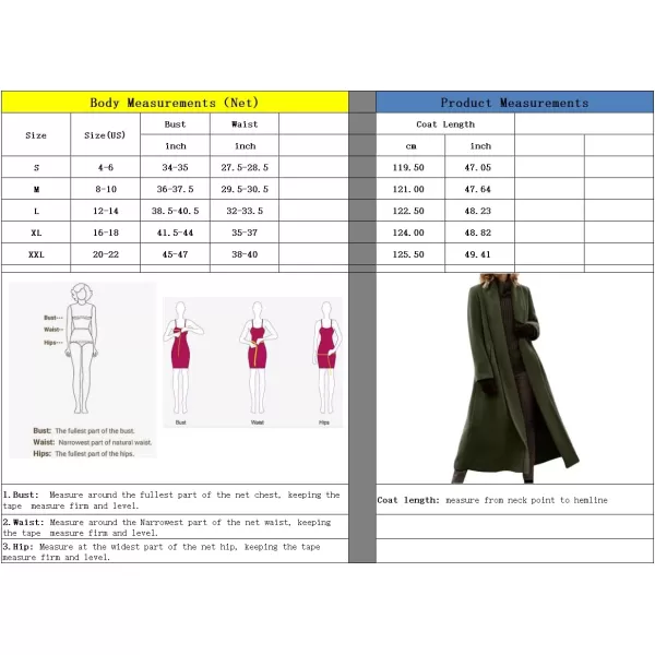 imagechouyatou Womens Elegant Shawl Collar Open Front Wool Coat Formal Work Mid Long Winter Pea CoatArmy Green