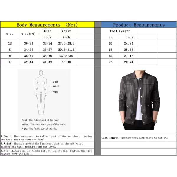 imagechouyatou Mens Vertical Striped Spread Collar Button Down Knit Sweater Trucker Jacket Cardigan TopsBlack