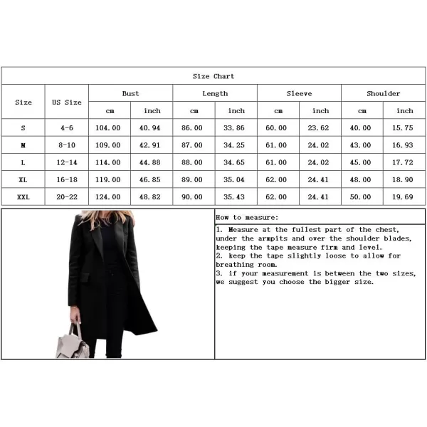 imagechouyatou Womens Casual Business Blazer Jacket Single Breasted Long Sleeve Office Work Jacket CoatKhaki