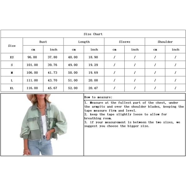 imagechouyatou Womens Frayed Waffle Knit Shacket Crop Denim Spliced Button Down Shirt Jacket TopsPink