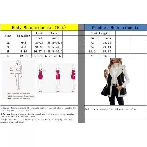 imagechouyatou Womens Winter Faux Suede Leather Vest Button Up Fuzzy Fleece Sleeveless Sherpa Jacket with PocketsBlack