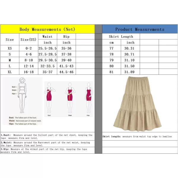 imagechouyatou Womens Elegant Corduroy Ruffle Midi Long Skirt Elastic Waist Flounce Hem Swing Tiered SkirtBlack