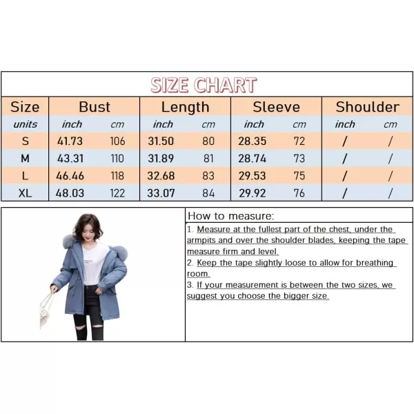 imagechouyatou Womens Windproof Sherpa Lined Faux Fur Hood Winter Parka Coat JacketCoffee