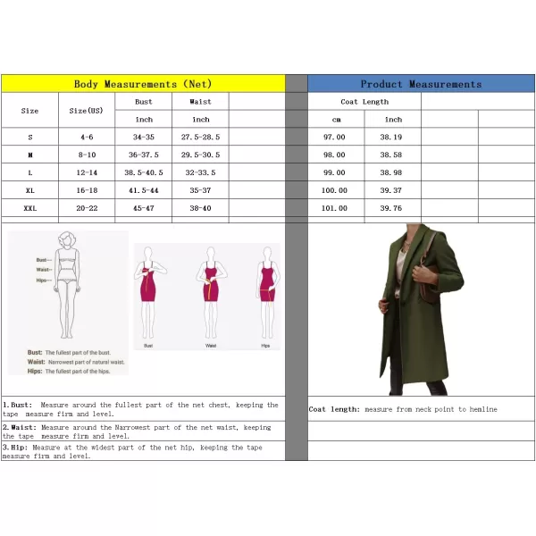 imagechouyatou Womens Winter Wool Coat Shawl Collar Business Casual One Button Midi Long Pea CoatArmy Green