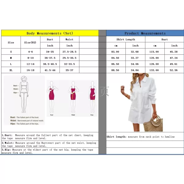 imagechouyatou Women Midi Long Linen Button Down Shirt Collared Casual Loose Long Sleeve Work Blouse Summer TopWhite