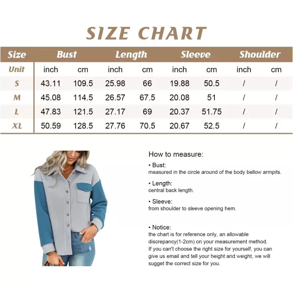 imagechouyatou Womens Oversized Color Block Shirt Flannel Button Down Spliced Shacket TopsGrey