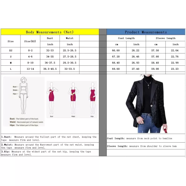 imagechouyatou Womens Party Shiny Sequin Sparkly Open Front Blazer Coat Notch Lapel One Button Cardigan JacketChampagne