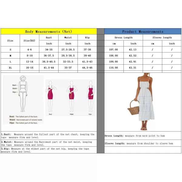 imagechouyatou Womens Sexy Spaghetti Strap Smocked Dress Back Cut Out Swing Flowy Beach Maxi DressBlue White