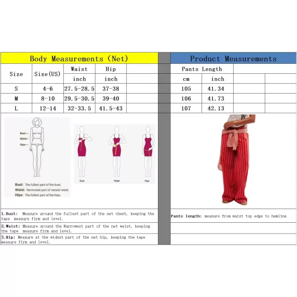 imagechouyatou Womens Vertical Striped Wide Leg Pants Drawstring Elastic Waist Palazzo Pants with PocketsBlue