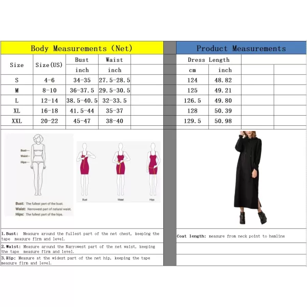 imagechouyatou Womens Basic Solid Long Sleeve Sweatshirt Hoodie Maxi Dress With PocketsArmy Green