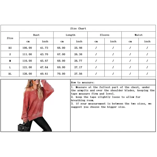imagechouyatou Womens Fall Oversized Waffle Knit Long Sleeve Pullover Sweatshirt Tops with Side SlitRed