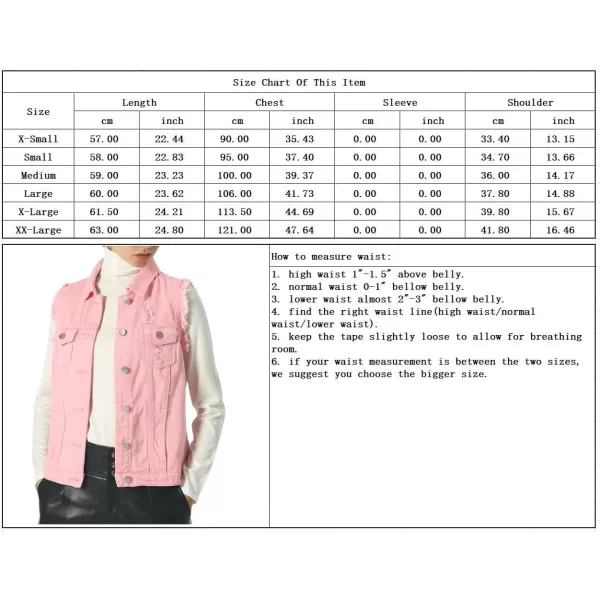 imagechouyatou Womens Stretchy VNeck Button Up Unlined Ripped Denim Waistcoat VestBarmy Green