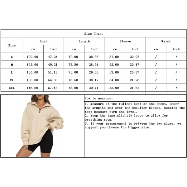 imagechouyatou Womens 14 Zip Up Oversized Hoodies Casual Long Sleeve Pullover Sweatshirt TopsBlack