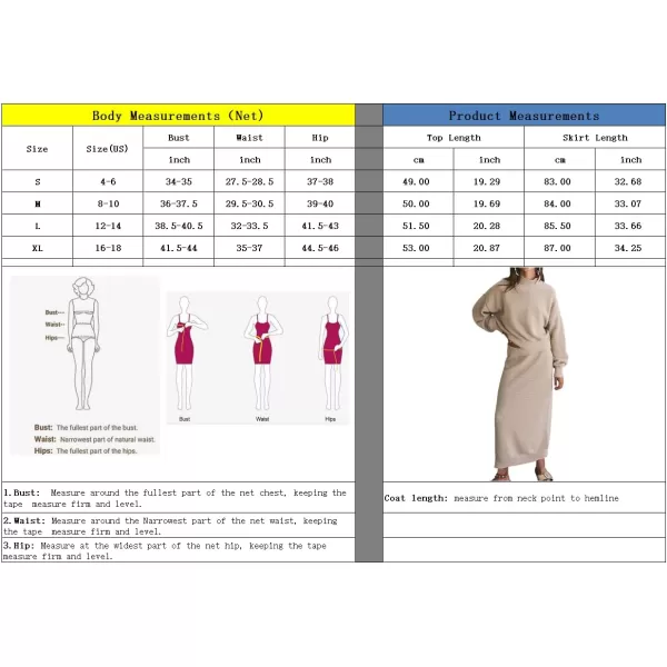 imagechouyatou Womens Casual 2 Piece Knit Sets Mock Neck Sweater Maxi Bodycon Skirt Two Piece Fall OutfitsPink
