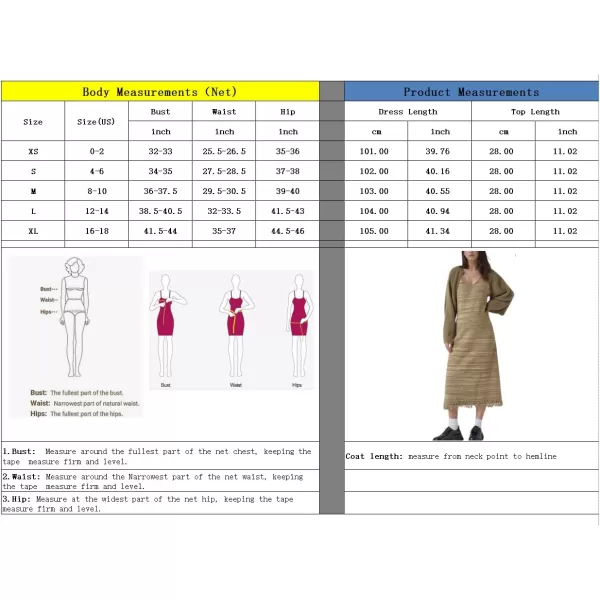 imagechouyatou Womens Fall 2 Piece Outfits Cardigan Sweater Sets Crop Bolero Shrug Midi Sleeveless Sweater DressKhaki