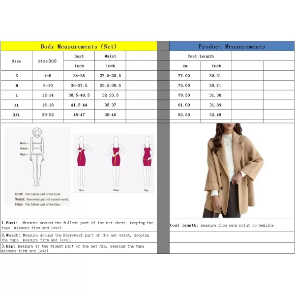 imagechouyatou Womens Casual Notch Lapel Double Breasted Warm Shacket Jacket Wool CoatBrown
