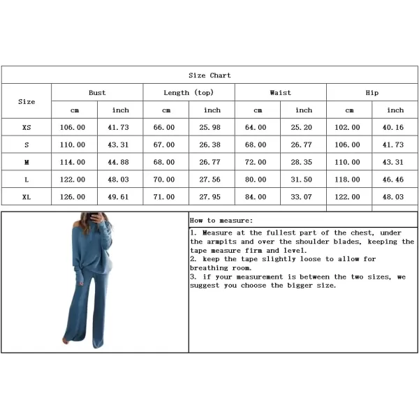 imagechouyatou Womens Sweater Wide Leg Pants Set Knitted 2 Piece Outfits LoungewearKhaki