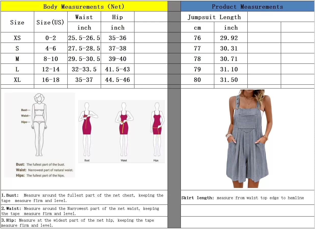 imagechouyatou Womens Adjustable Strap Striped Wide Leg Jumpsuit Bib Overall Romper Shorts with PocketsBlack