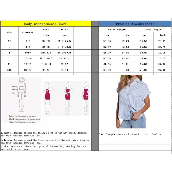 imagechouyatou Womens Summer Cap Sleeve Striped Button Down Shirt Loose Business Casual Tops Work BlousesLight Blue