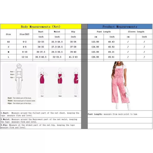 imagechouyatou Womens Vintage Adjustable Strap Denim Bib Overalls Straight Leg Utility Cargo Jeans Pants JumpsuitPink
