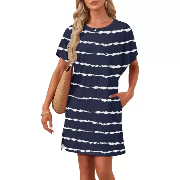 02 Navy Wavy Striped