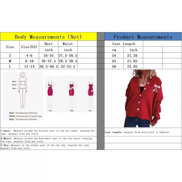 imagechouyatou Womens Color Block Bow Print Cardigan Sweater Crew Neck Button Down Coatigan CoatApricot