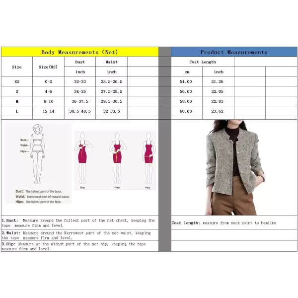 imagechouyatou Womens Button Down Tweed Jacket Slim Notch Lapel Bussiness Casual Blazer JacketKhaki