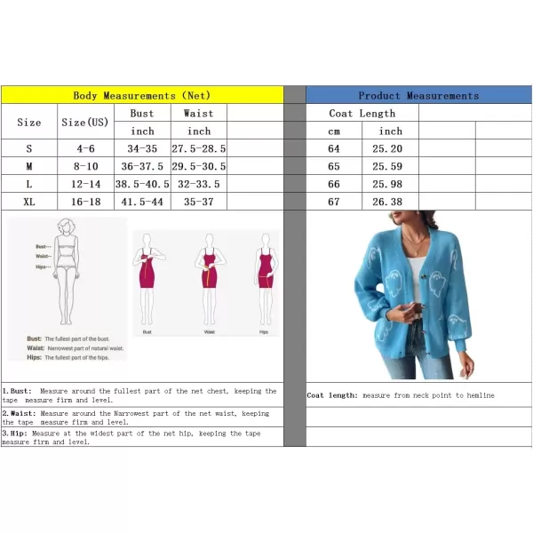 imagechouyatou Womens Ghost Button Down Cardigan Y2k Cartoon Color Block Cardigan Sweater OutwearBlack