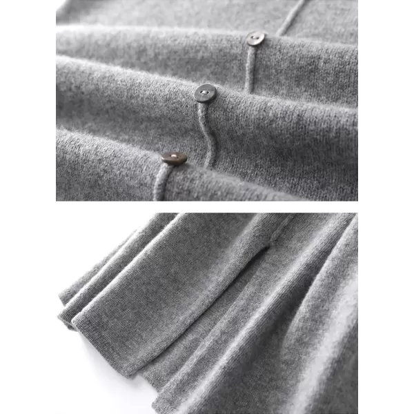 imagechouyatou Womens Sweater Vest Long Dress Elegant Below Knee Sleeveless Knitted Sweater Dress with SlitGray