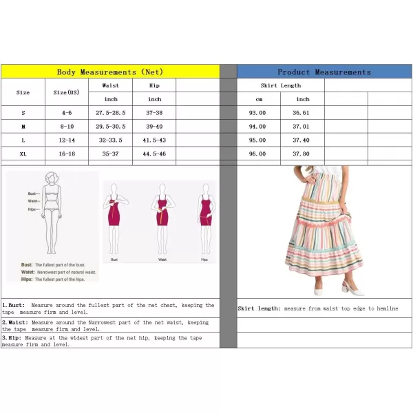 imagechouyatou Womens Summer ALine Flared Midi Skirt Color Block Striped High Waist Pleated Swing Long SkirtsPink