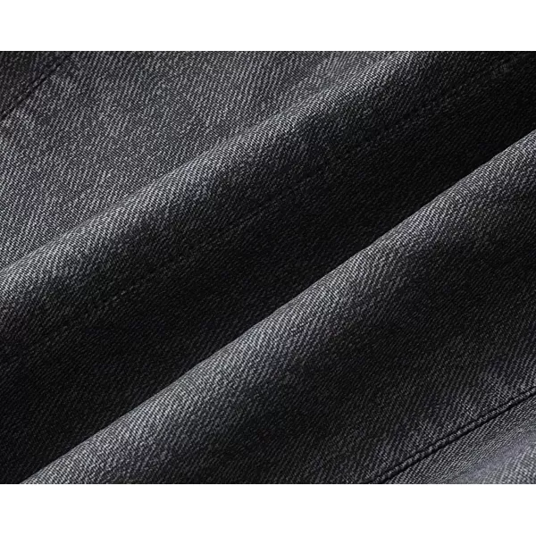 imagechouyatou Womens DenimPerformance Slim Asymmetric Zip Distressed Pu Leather Moto Biker JacketCharcoal