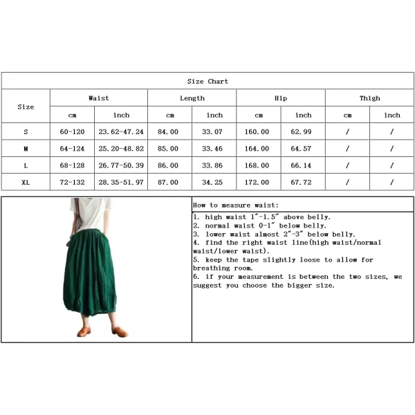 imagechouyatou Womens Casual Elastic Waist Wide Leg Palazzo Cotton Linen Pants Baggy CulottesBlack