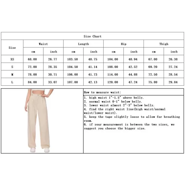 imagechouyatou Womens Casual High Waist Straight Leg Pants Work Business Dress Slacks TrousersApricot