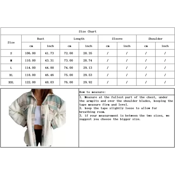 imagechouyatou Womens Fuzzy Sherpa Fleece Spliced Leopard Print Plaid Shirt Jacket Shacket CoatBlue