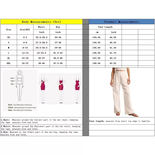 imagechouyatou Womens Summer Casual Cotton Linen Pants High Elastic Waist Beach Palazzo Toursers PantPink