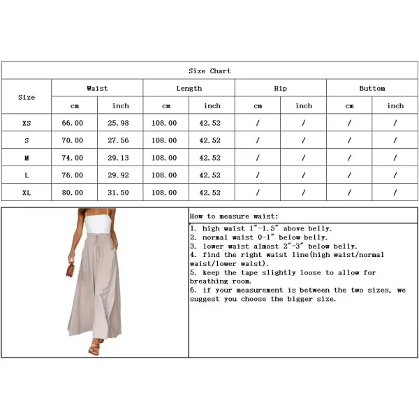 imagechouyatou Womens Summer High Waist Pants Wide Leg Drawstring Flowy Palazzo Paperbag Pants CulottesWhite