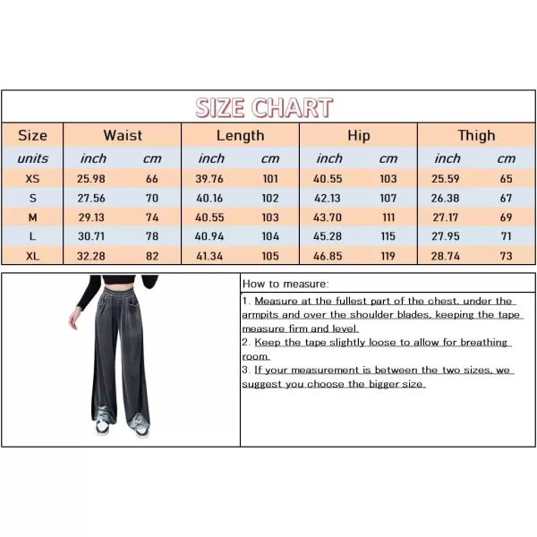 imagechouyatou Womens Velvet Wide Leg Pants Color Block Elastic Waist Casual Palazzo PantsWine Red