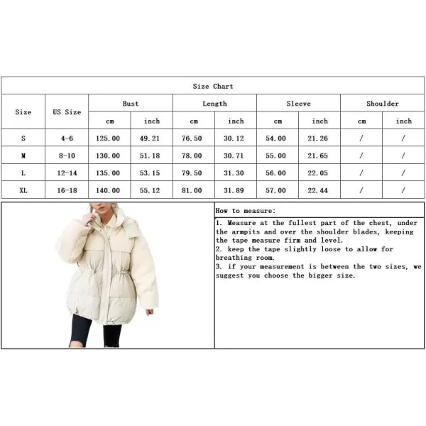 imagechouyatou Womens Winter Baggy Sherpa Puffer Jacket Zip Up Hooded Quilted Down Coat OuterwearGrey