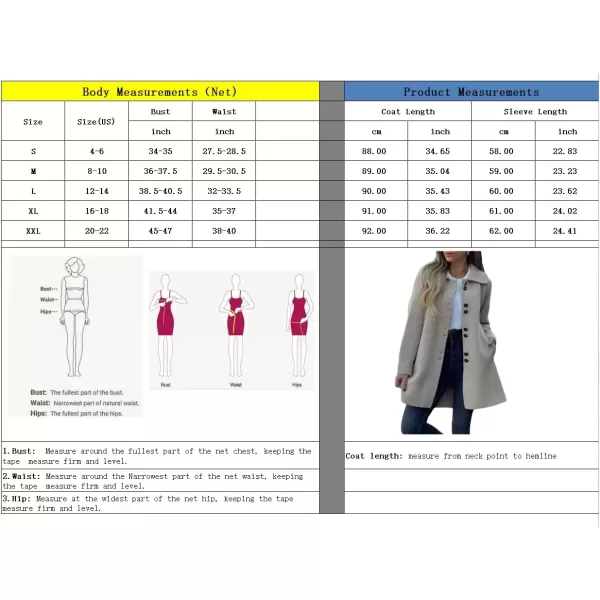 imagechouyatou CHOUYAOTU Womens Fall Single Breasted Button Down Wool Coat Business Casual Office Winter Trench CoatRed