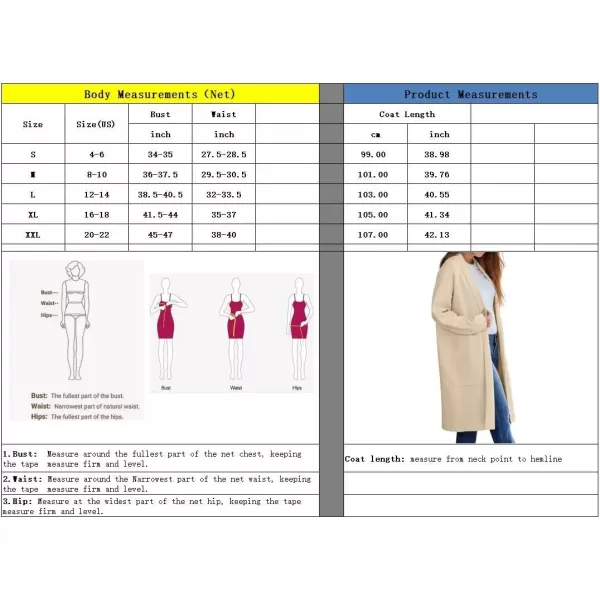 imagechouyatou Womens Lightweight Wool Coat Open Front Casual Wool Coatigan Coats with PocketsApricot