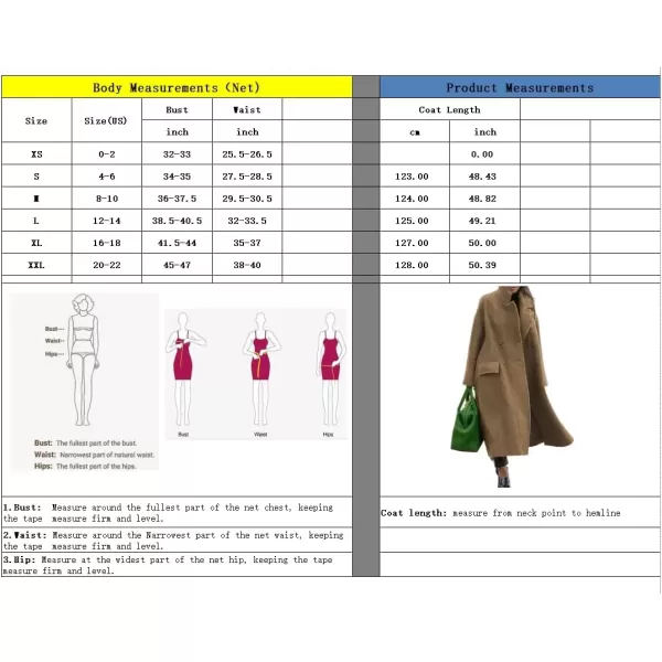 imagechouyatou Womens Winter Double Breasted Wool Blend Pea Coat Loose Fit Business Casual Wool CoatGreen