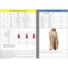 imagechouyatou Womens Fall Open Front Wool Coat Long Sleeve Shawl Collar Midi Long Winter Trench CoatApricot