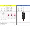 imagechouyatou Womens Double Breasted Midi Long Wool Notch Lapel Woolen Winter Trench Coat OvercoatBlack