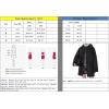 imagechouyatou Womens Fall Single Breasted Duffle Coat Collarless Preppy Winter Mid Long Wool Toggle CoatGrey